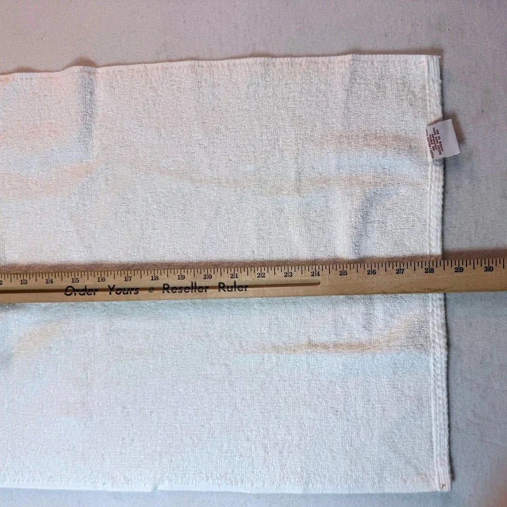 Vintage 1978 Avanti Collection Hand Towel Floral Ruffle Cottage Grandmillennial